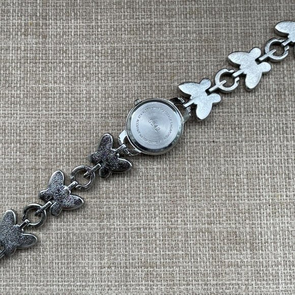 Accutime Women Wrist Watch Butterfly Analogs Quartz Ladies Watch Multi Color - Picture 7 of 11